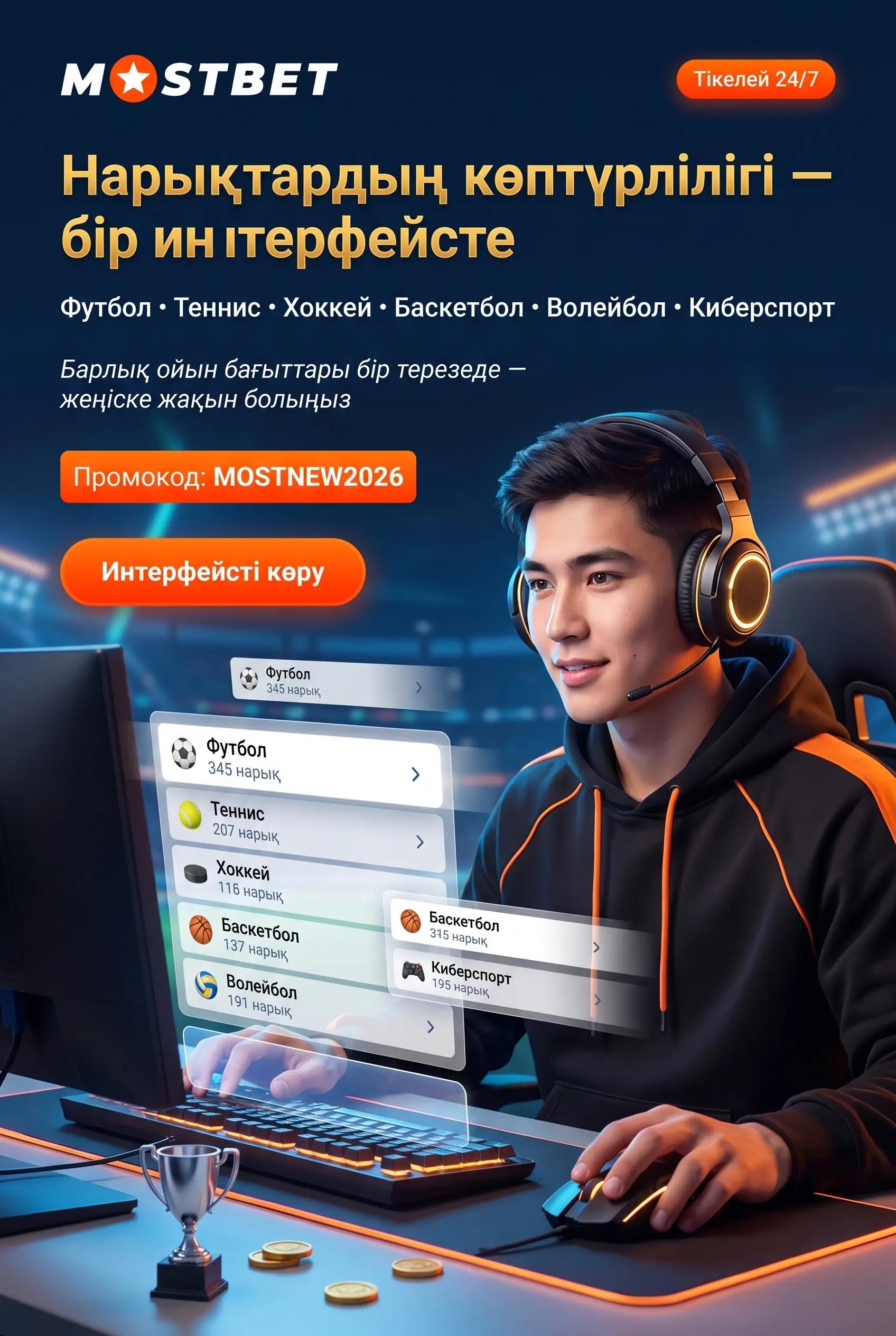 Спорт түрлері мен ставка нарықтары